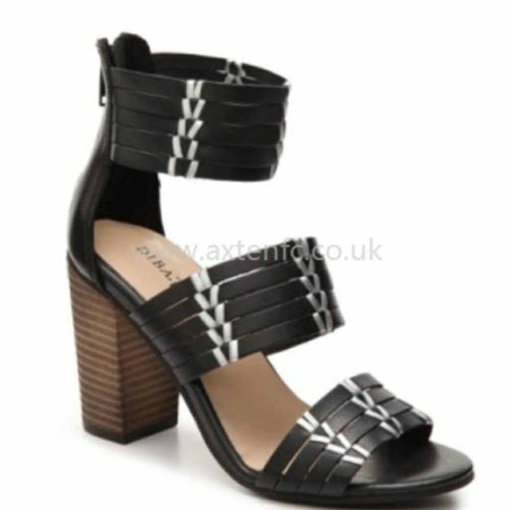 Diba True Black / Silver Heels Size 9
